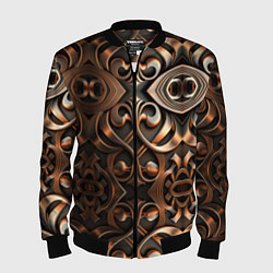 Мужской бомбер Золотой узор - паттерн