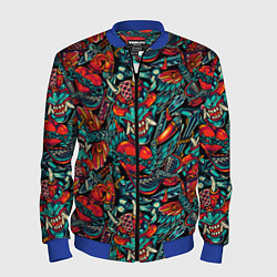 Мужской бомбер Ирезуми Японские маски