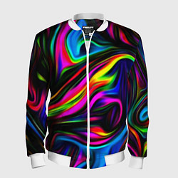 Мужской бомбер Неон кистью краски