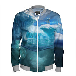 Мужской бомбер Subnautica - КРАБ на леднике