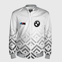 Бомбер мужской BMW m power - белый, цвет: 3D-меланж