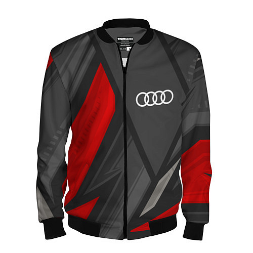 Мужской бомбер Audi sports racing / 3D-Черный – фото 1