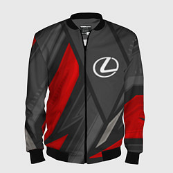 Бомбер мужской Lexus sports racing, цвет: 3D-черный