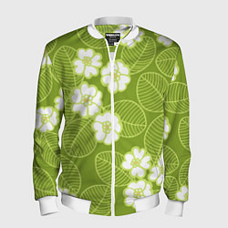 Мужской бомбер Весенние цветы