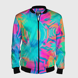 Мужской бомбер Кислотный тай-дай: паттерн