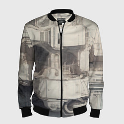 Мужской бомбер Футуристическая архитектура будущего
