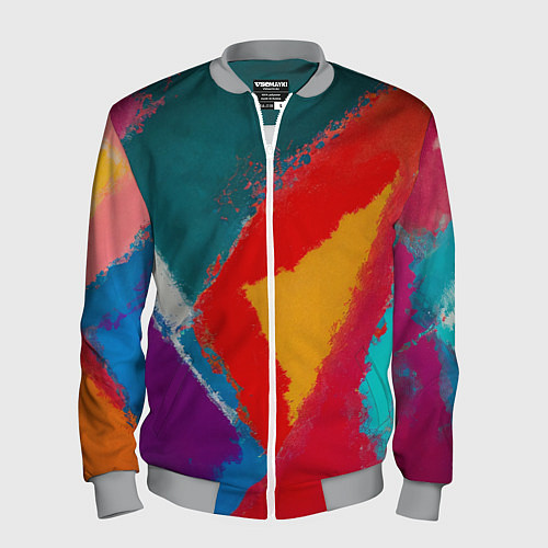 Мужской бомбер Стеклянное мозаичное / 3D-Меланж – фото 1