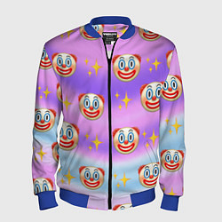 Мужской бомбер Узор с Клоунами