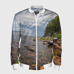 Мужской бомбер Лодка на Ладоге