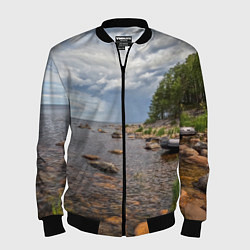 Мужской бомбер Лодка на Ладоге