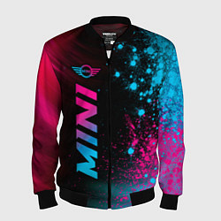 Мужской бомбер Mini - neon gradient: по-вертикали