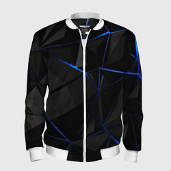 Бомбер мужской Black blue style, цвет: 3D-белый