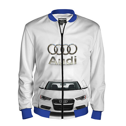 Мужской бомбер Audi a5 / 3D-Синий – фото 1