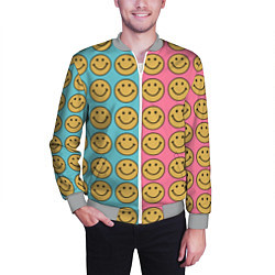 Бомбер мужской Smiley, цвет: 3D-меланж — фото 2