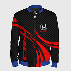 Мужской бомбер Honda CR-V - красный и карбон