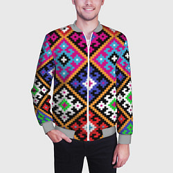 Бомбер мужской Колорит, цвет: 3D-меланж — фото 2