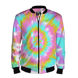 Мужской бомбер Tie-Dye кислотный в стиле барби