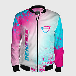Мужской бомбер Genesis neon gradient style вертикально