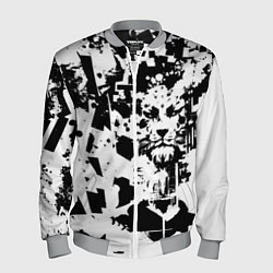 Бомбер мужской Морда льва - абстракция, цвет: 3D-меланж