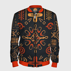 Мужской бомбер Орнамент в славянском стиле