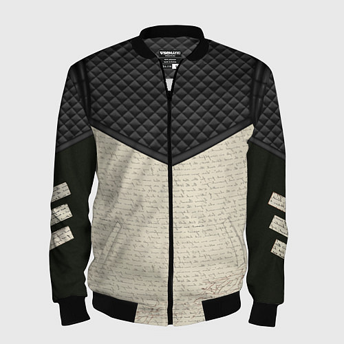 Мужской бомбер Ворон-Nevermore / 3D-Черный – фото 1