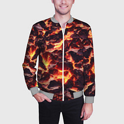 Бомбер мужской Бурлящая лава, цвет: 3D-меланж — фото 2