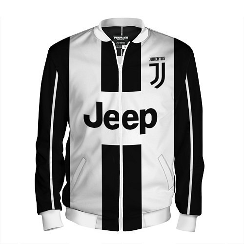 Мужской бомбер Juventus collection / 3D-Белый – фото 1