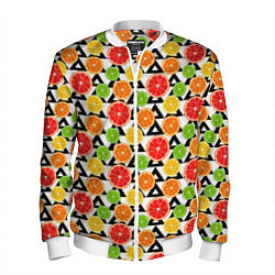 Мужской бомбер Citrus pattern