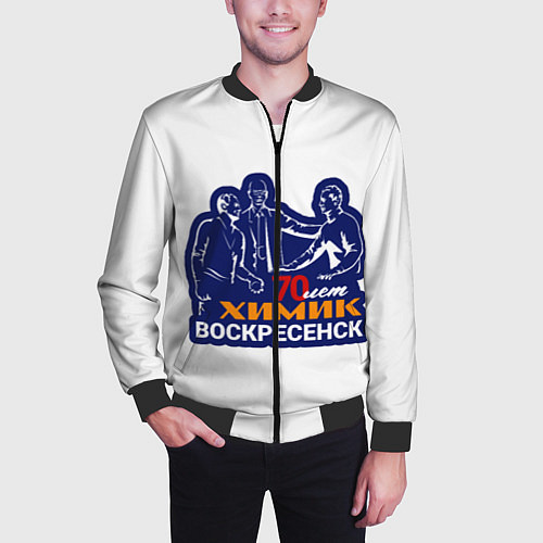 Мужской бомбер Химик Воскресенск / 3D-Черный – фото 3