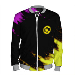Бомбер мужской Borussia Dortmund sport, цвет: 3D-меланж