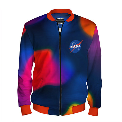 Мужской бомбер Nasa gradient sportcolor / 3D-Красный – фото 1