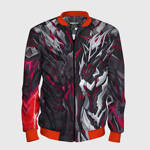 Мужской бомбер Адская броня / 3D-Красный – фото 1
