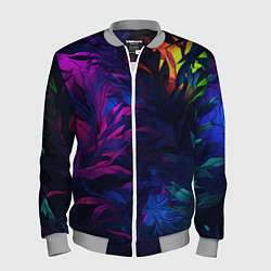 Мужской бомбер Абстрактный камуфляж в кислотных абстрактных пятна