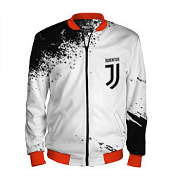 Бомбер мужской Juventus sport color black, цвет: 3D-красный