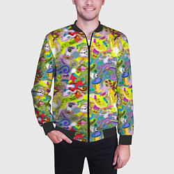 Бомбер мужской Hip Hop Graffiti, цвет: 3D-черный — фото 2