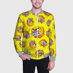 Бомбер мужской Да кря, цвет: 3D-меланж — фото 2