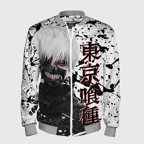 Мужской бомбер Kaneki Ken - Токийский Гуль / 3D-Меланж – фото 1