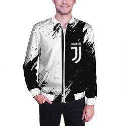 Бомбер мужской Juventus краски чёрнобелые, цвет: 3D-белый — фото 2