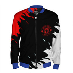 Бомбер мужской Manchester United flame fc, цвет: 3D-синий