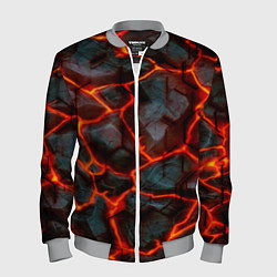 Мужской бомбер Трещины лавы