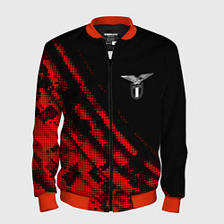 Бомбер мужской Lazio sport grunge, цвет: 3D-красный
