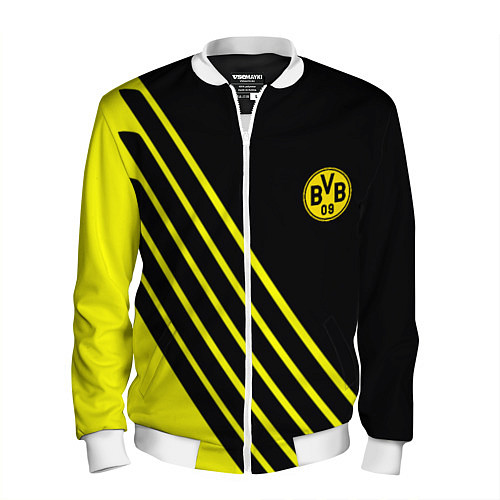 Мужской бомбер Borussia sport line uniform / 3D-Белый – фото 1