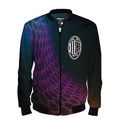 Бомбер мужской AC Milan футбольная сетка, цвет: 3D-черный