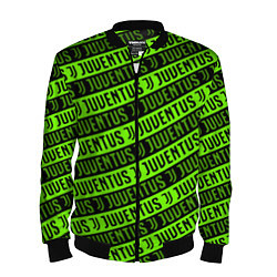 Мужской бомбер Juventus green pattern sport