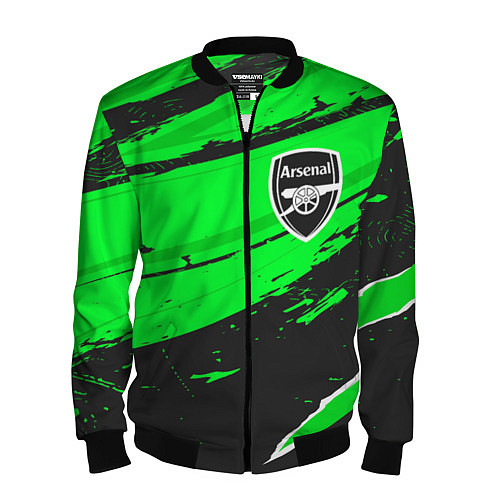 Мужской бомбер Arsenal sport green / 3D-Черный – фото 1