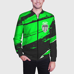 Бомбер мужской Monaco sport green, цвет: 3D-черный — фото 2