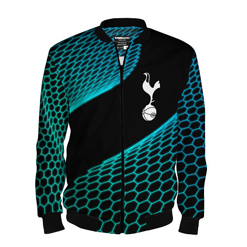 Мужской бомбер Tottenham football net / 3D-Черный – фото 1