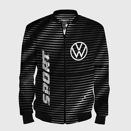 Мужской бомбер Volkswagen sport metal / 3D-Черный – фото 1