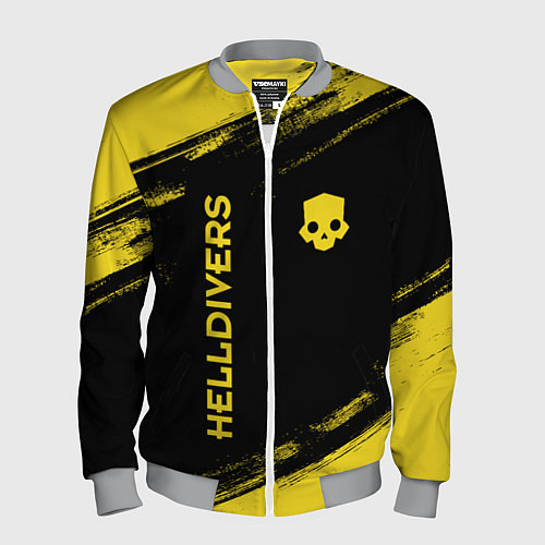 Мужской бомбер Helldivers: Skull Logo / 3D-Меланж – фото 1