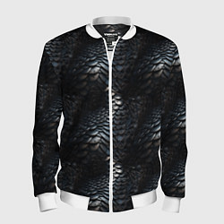 Мужской бомбер Блестящая металлическая броня